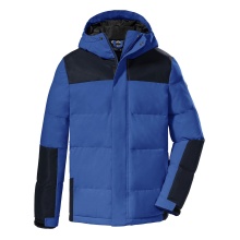 Killtec Winter Jacket Kow 207 Down Look with Hood (wind and waterproof, breathable, PFC-free) blue Children